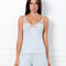 Bamboo cami shorts Set 03163 icy blue