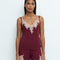Bamboo cami shorts Set 03163 cherry lacquer