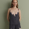 Bamboo cami shorts Set 03163 smoke grey