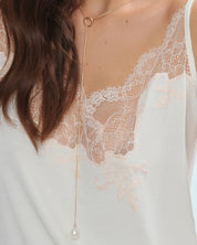Effetto bamboo camisole pajama set 03163 – women's sleepwear, ivory