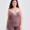 Bamboo cami shorts Set 03163 taupe