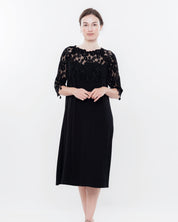 Bamboo Nightgown 3/4 sleeve 03170 black