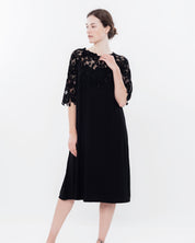 Bamboo Nightgown 3/4 sleeve 03170 black