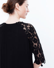 Bamboo Nightgown 3/4 sleeve 03170 black