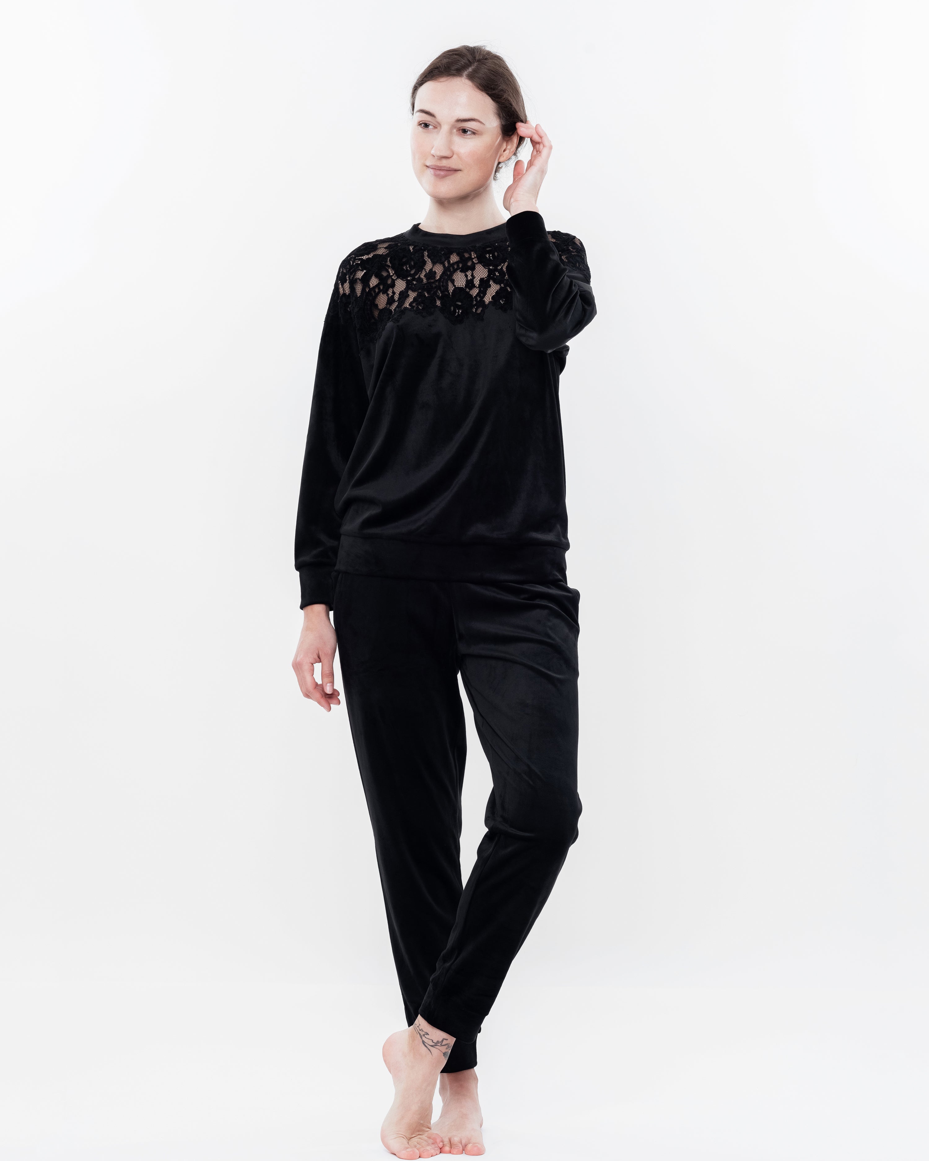 Velour home Set 03172 black