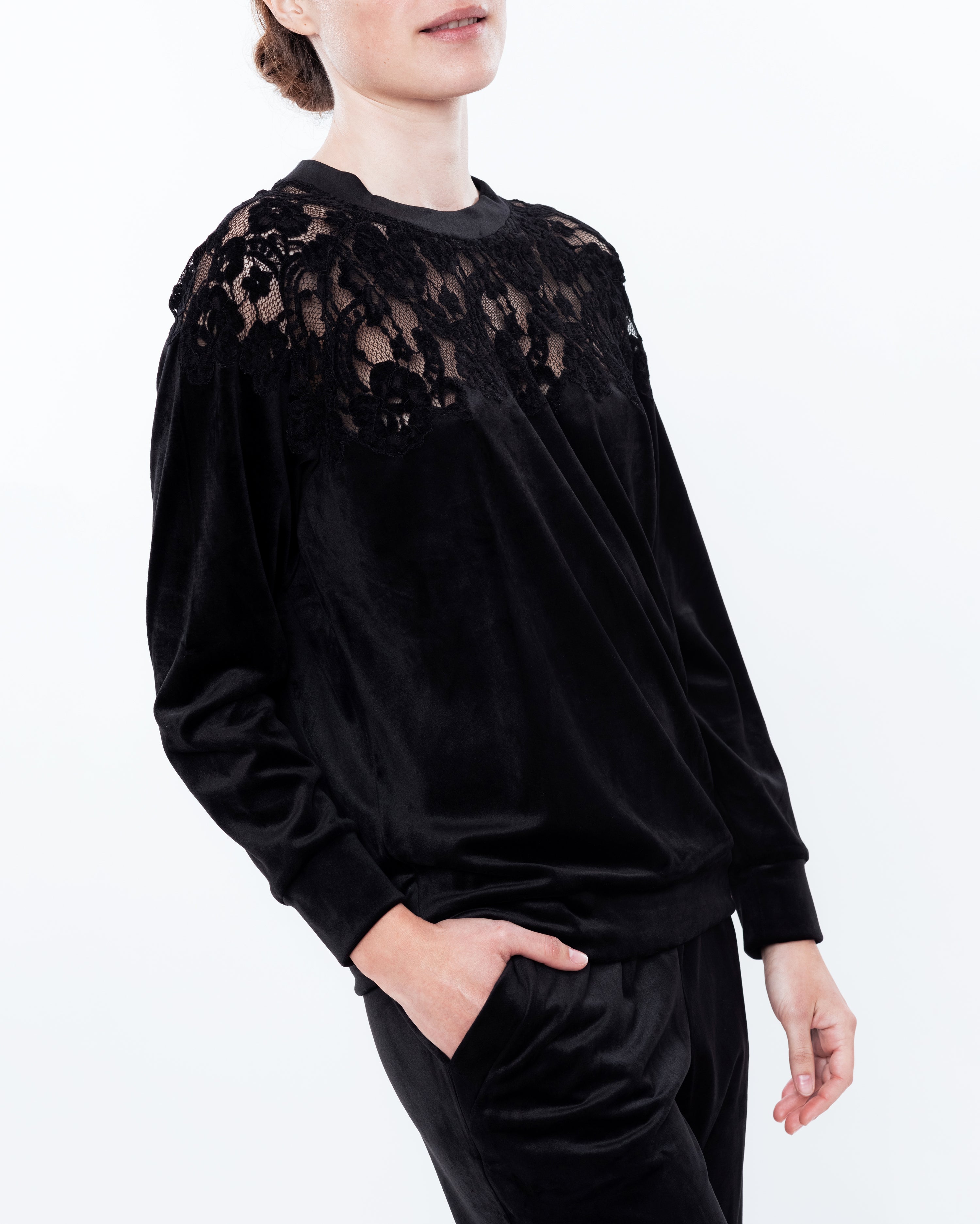 Velour home Set 03172 black