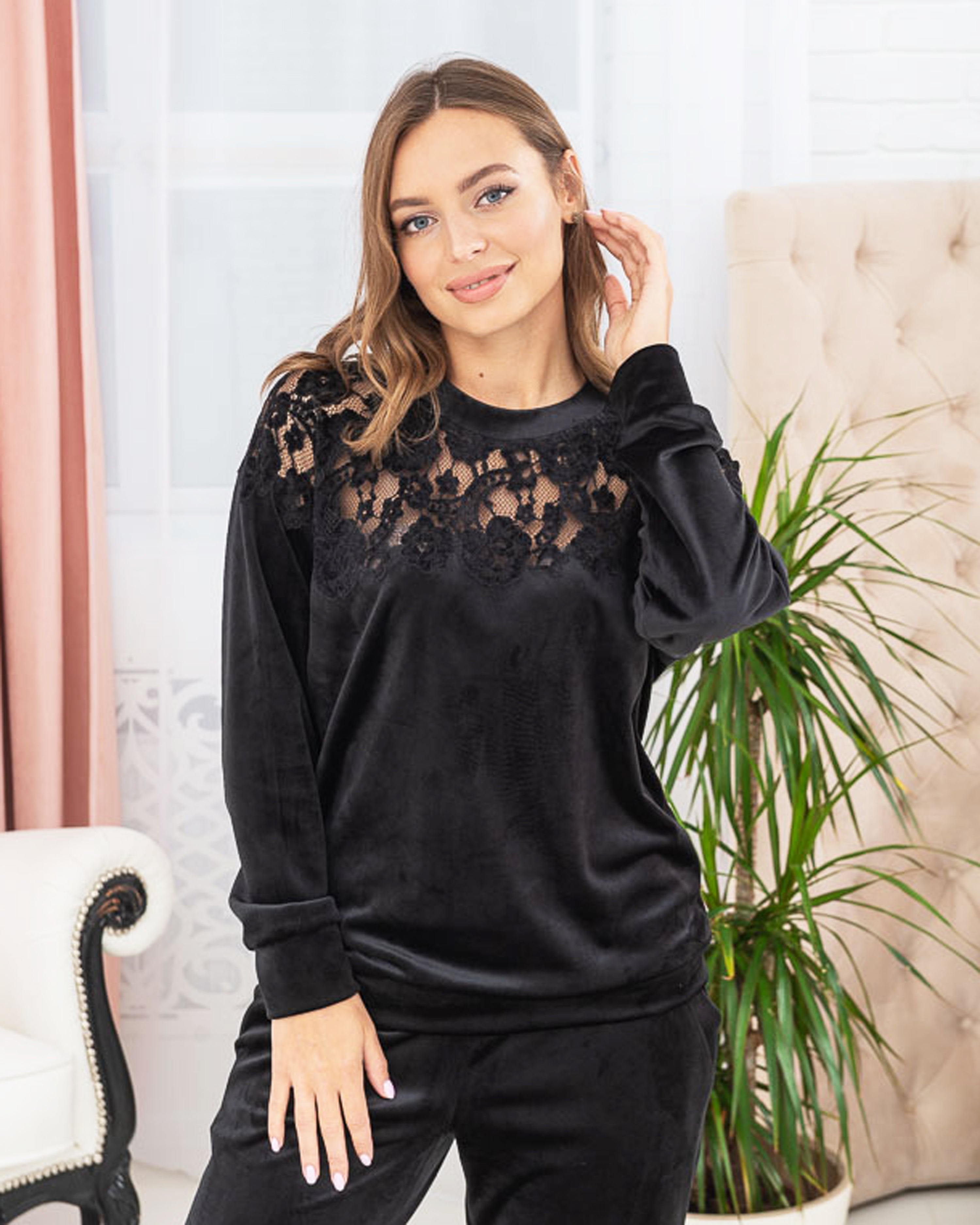 Velour home Set 03172 black