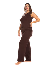 Bamboo tank top Pajama 03173 chocolate