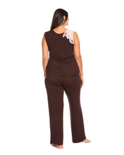 Bamboo tank top Pajama 03173 chocolate