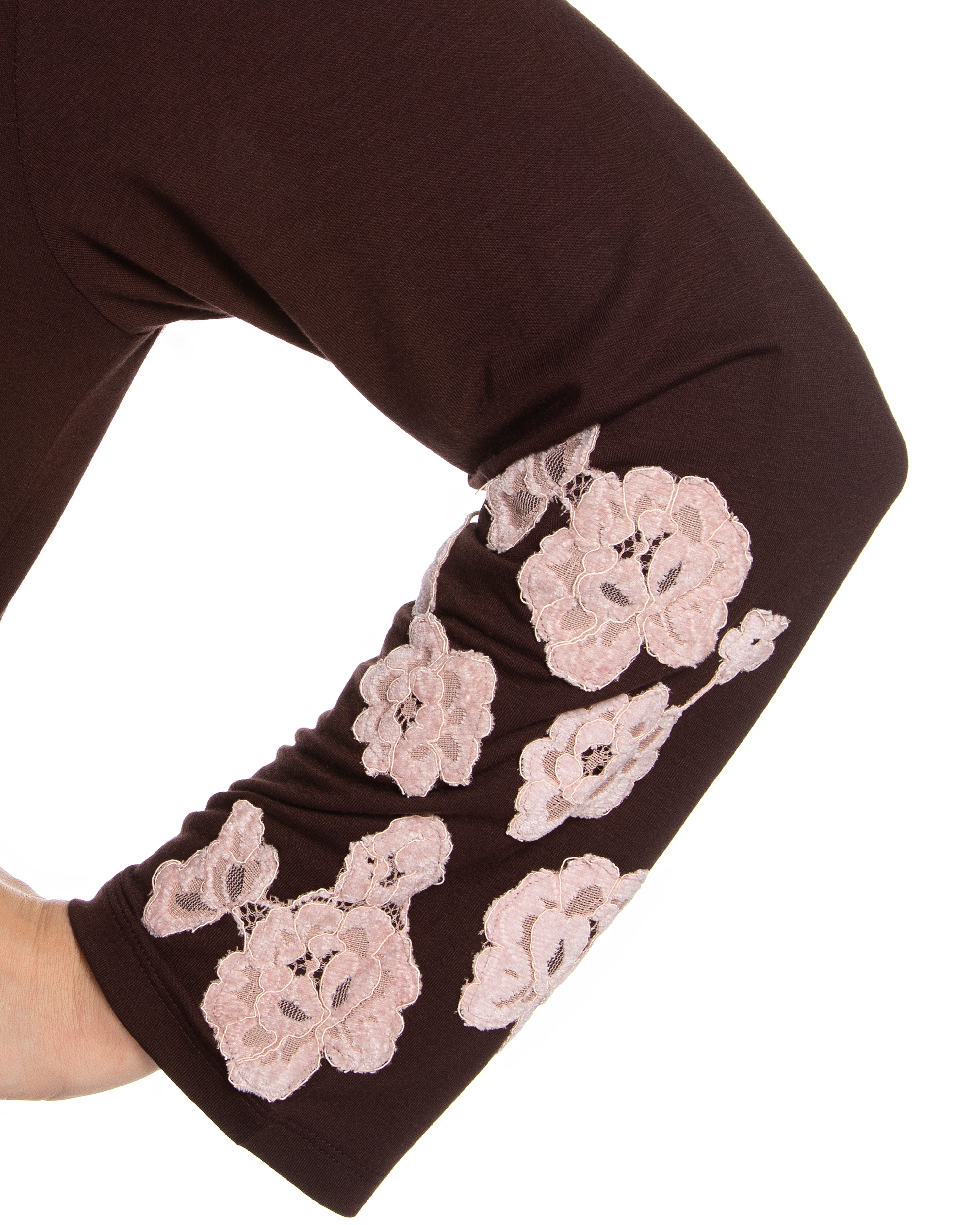 Bamboo long sleeve Robe 03174 chocolate