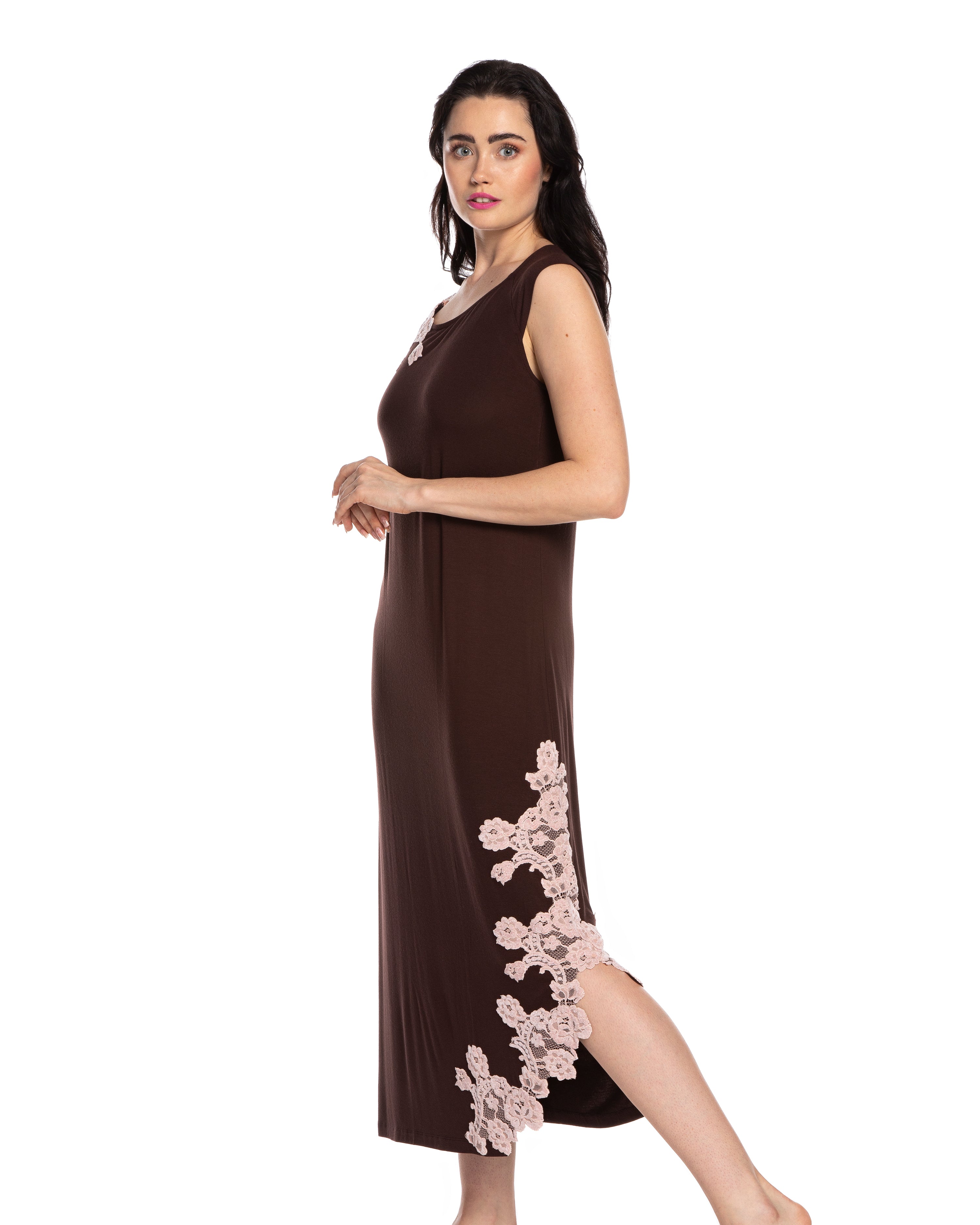 Bamboo Nightgown 03175 chocolate