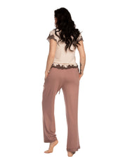 Bamboo t-shirt Pajama 03178+03179 crema