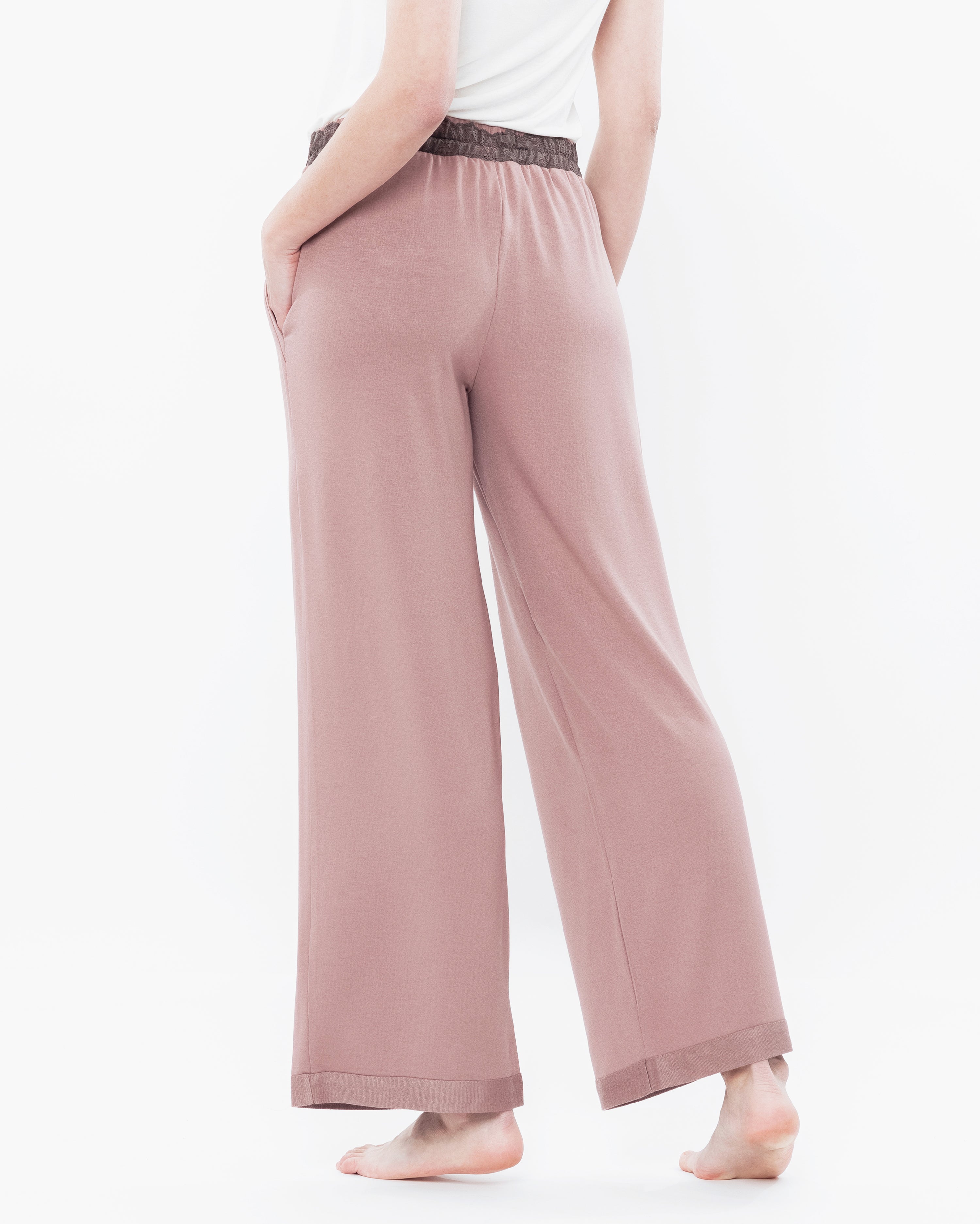 French terry Pants 03179 powder