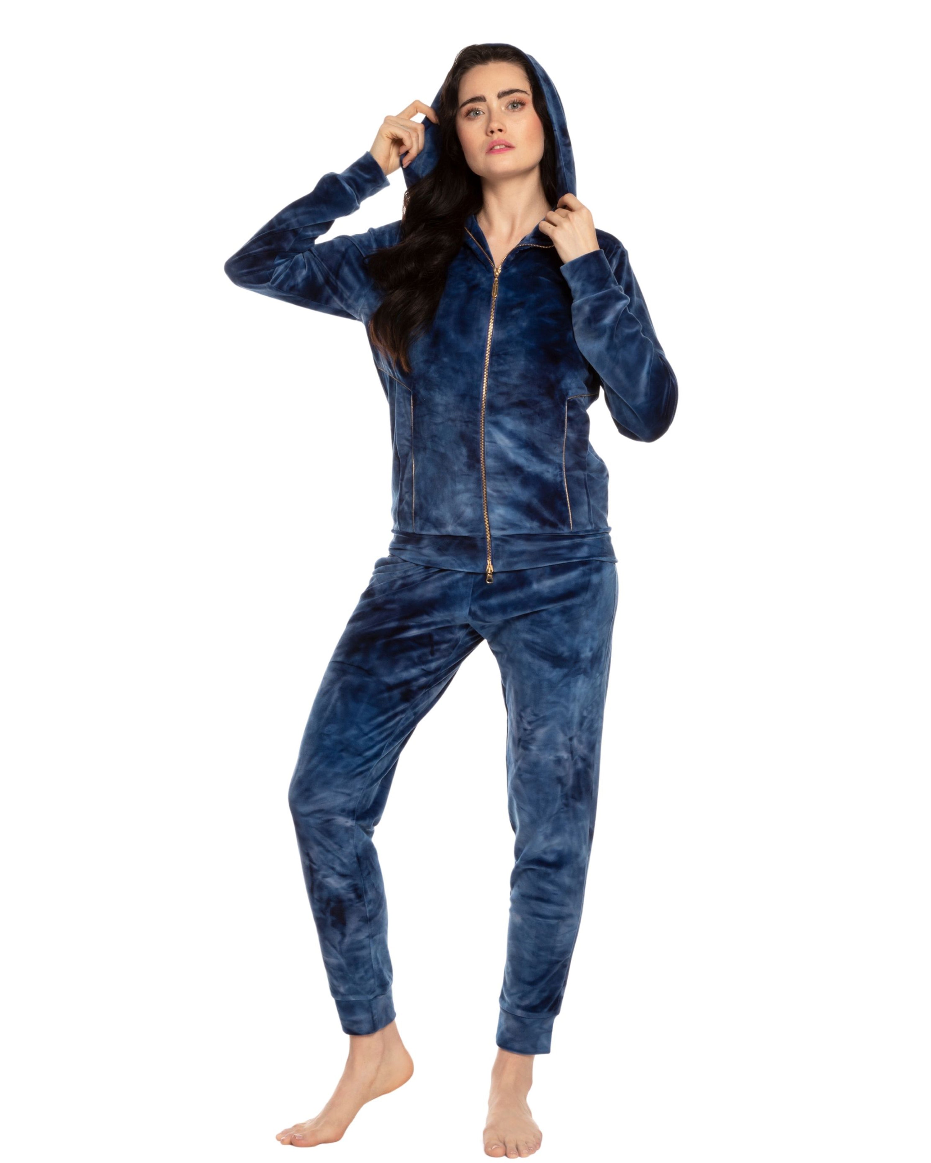 Velour home Set 03203 blue