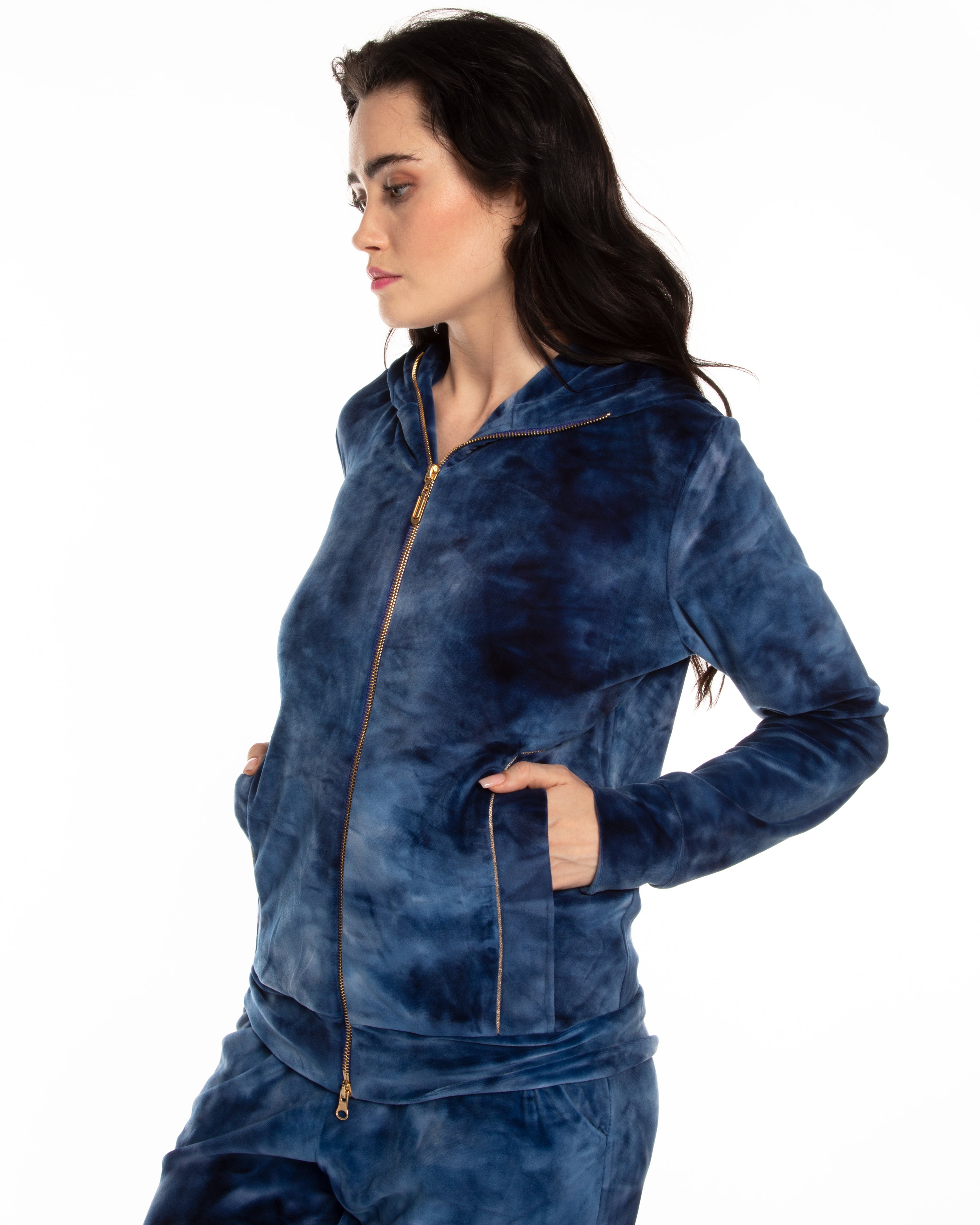 Velour home Set 03203 blue
