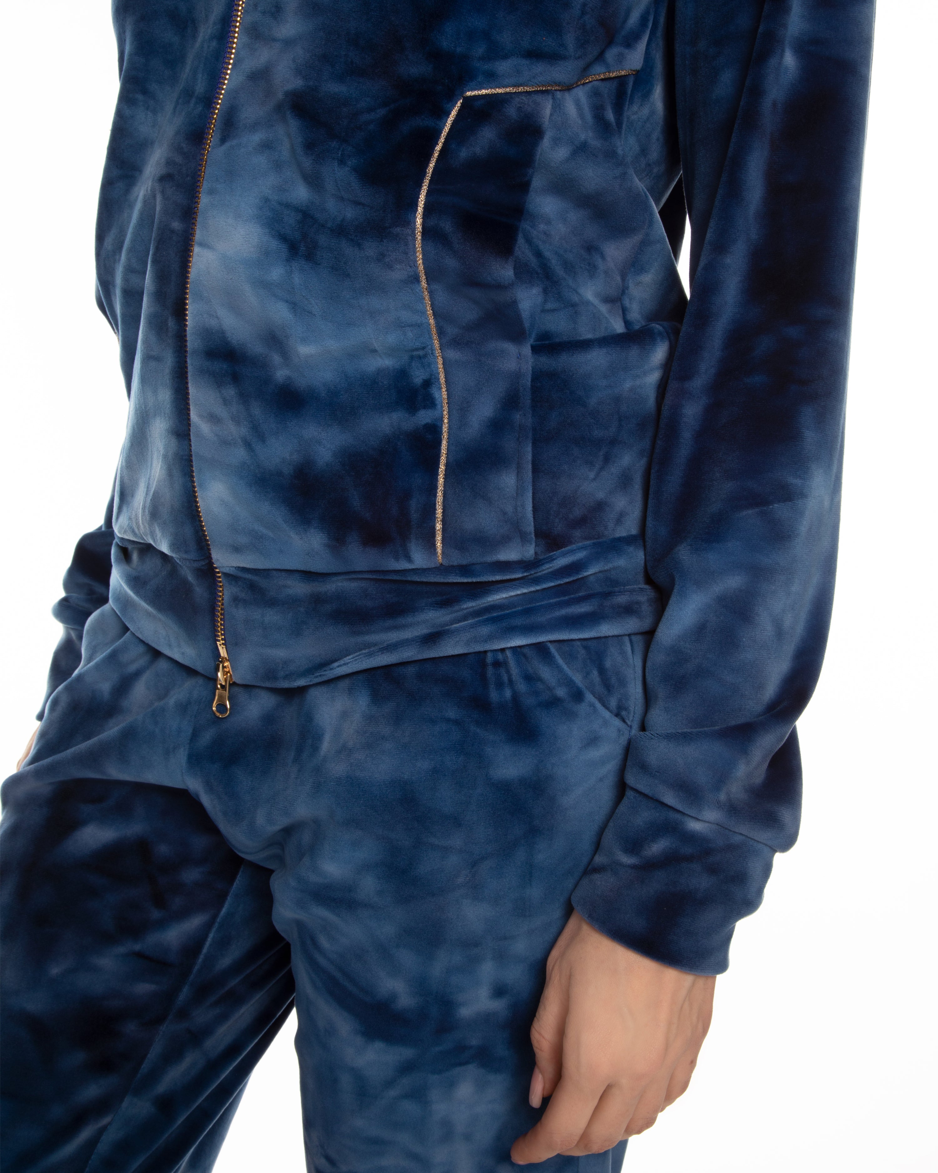 Velour home Set 03203 blue