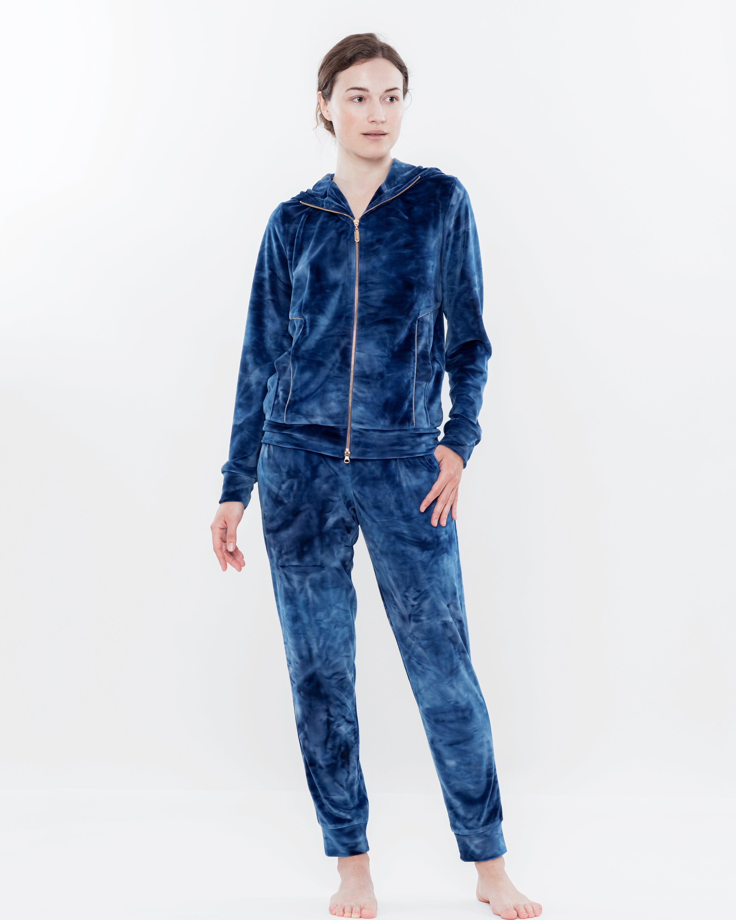 Velour home Set 03203 blue