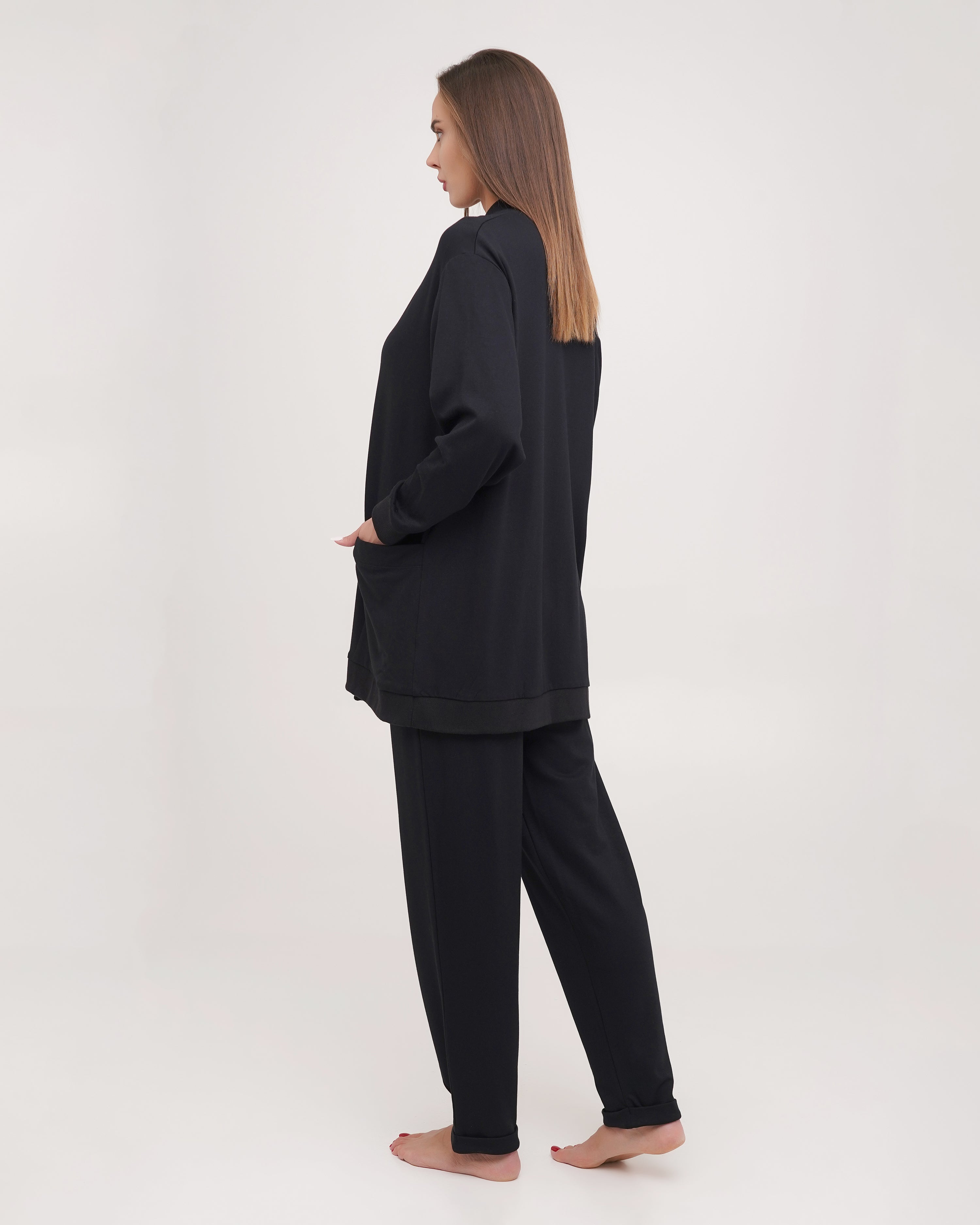 Fleece home Set / Three-Piece 03210 black