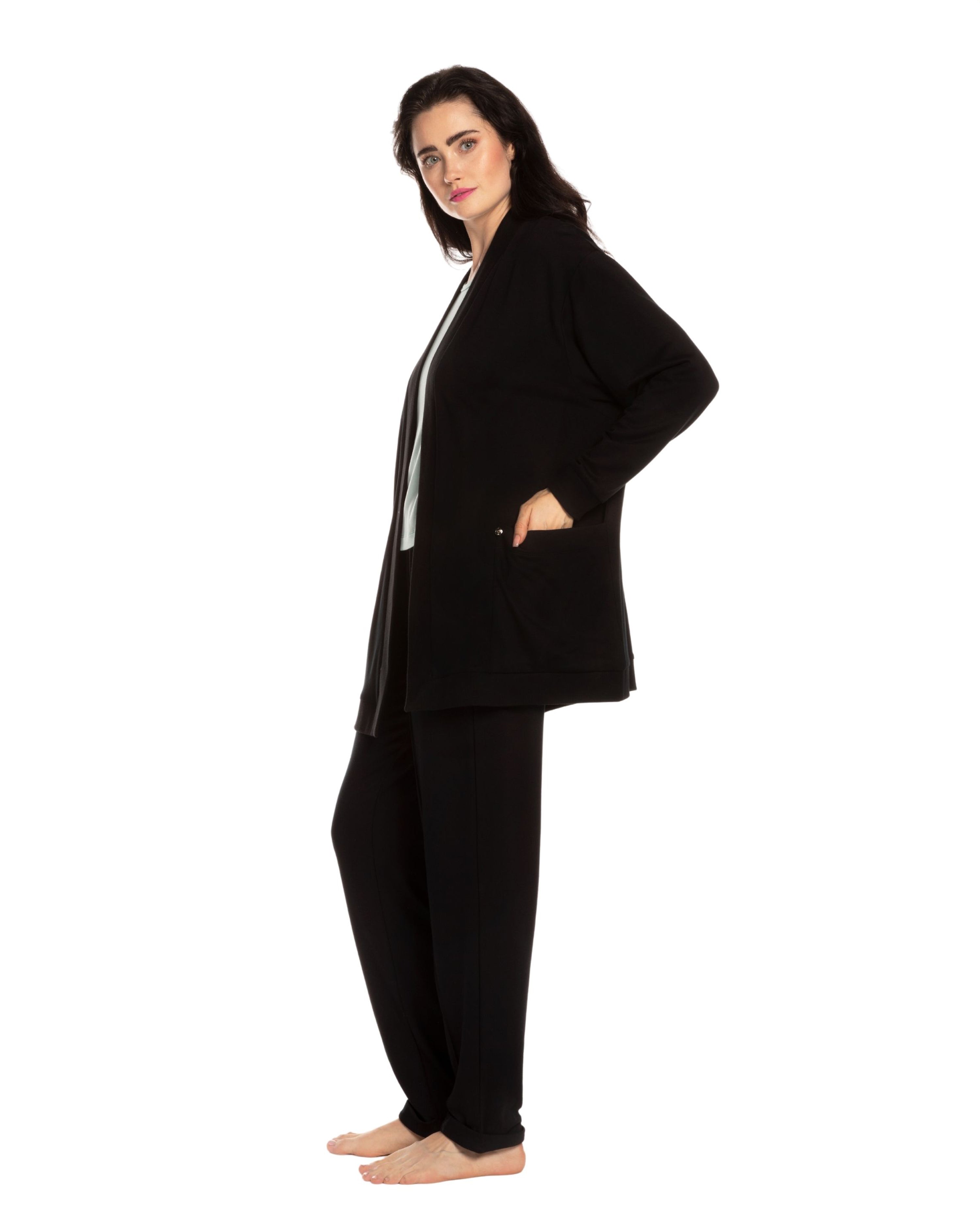 Fleece home Set / Three-Piece 03210 black