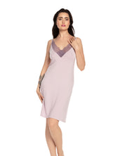 Bamboo Chemise spaghetti strap 03213 lilac