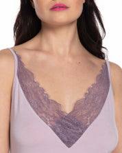 Bamboo Chemise spaghetti strap 03213 lilac