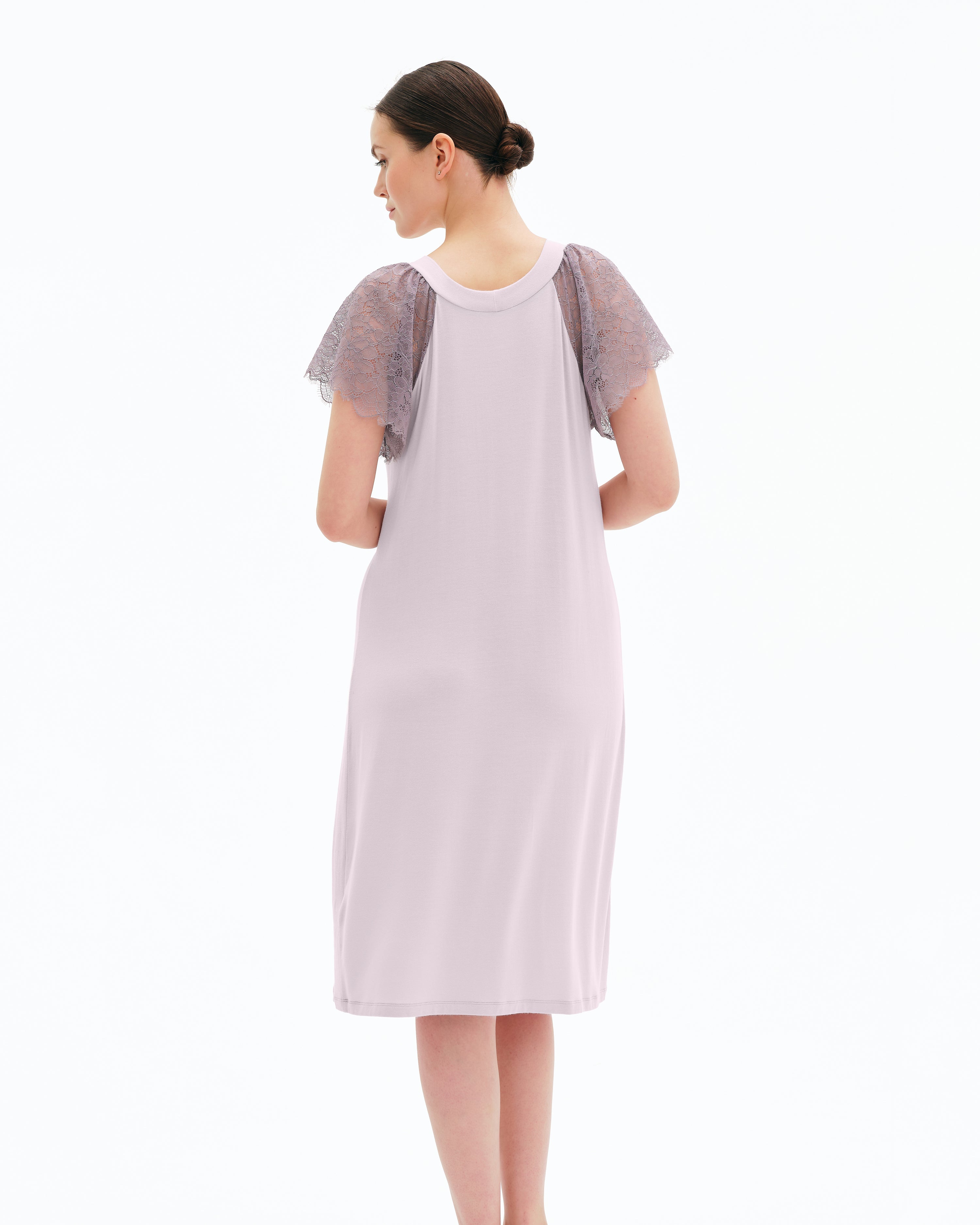 Bamboo t-shirt Nightgown 03214 lilac