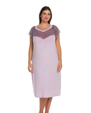 Bamboo t-shirt Nightgown 03214 lilac