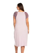 Bamboo t-shirt Nightgown 03214 lilac