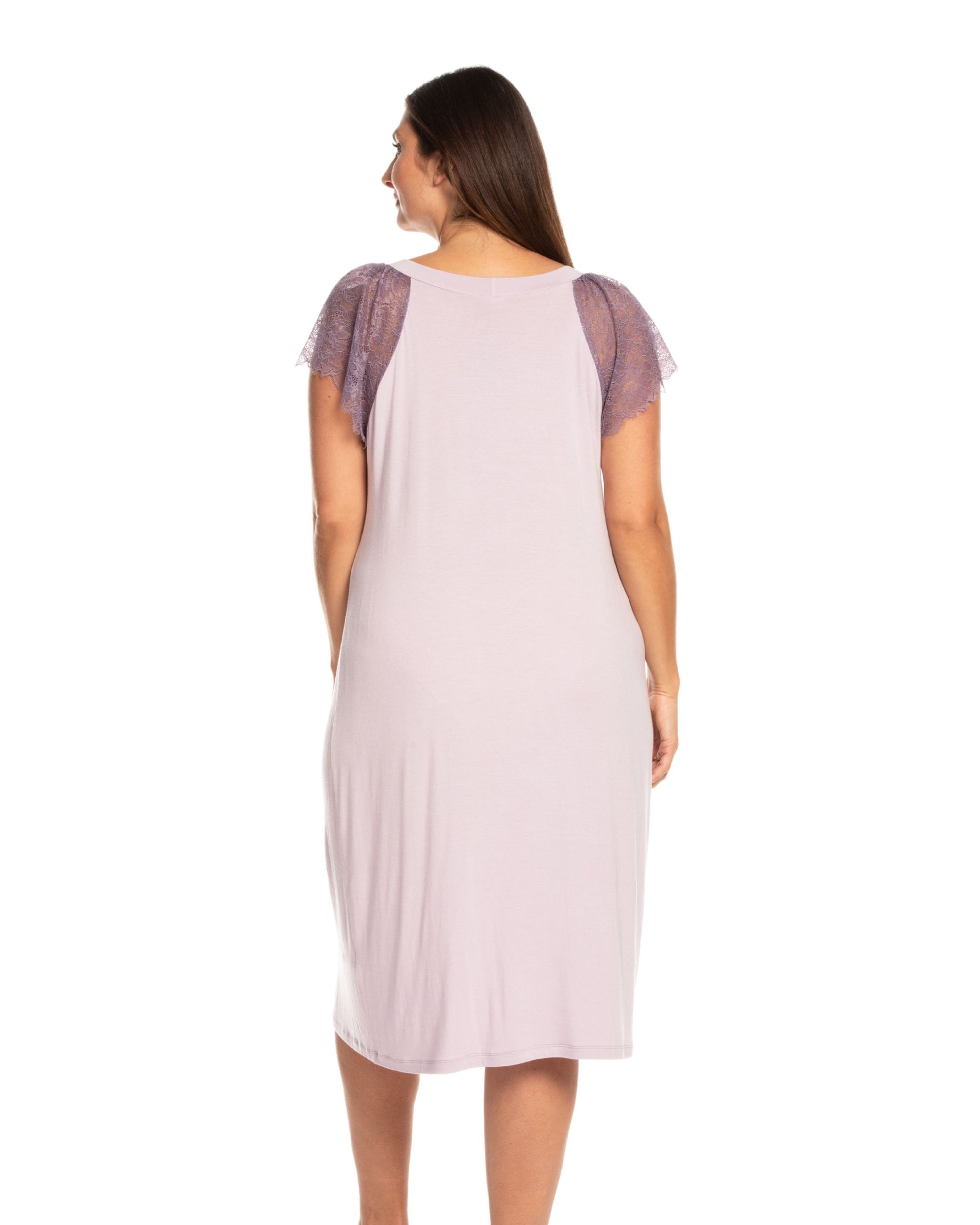 Bamboo t-shirt Nightgown 03214 lilac