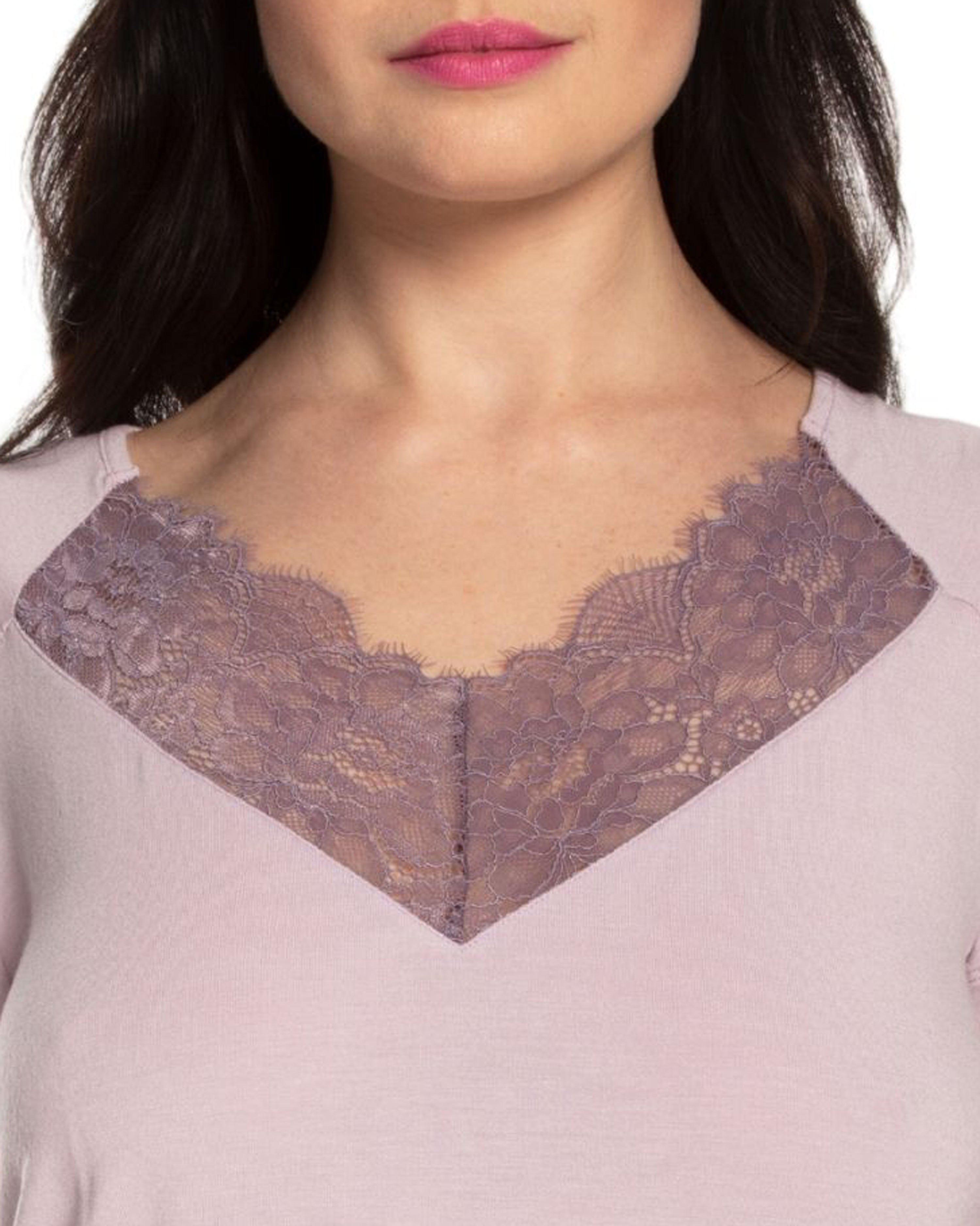 Bamboo t-shirt Pajama 03216 lilac
