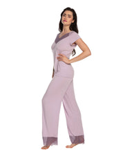 Bamboo t-shirt Pajama 03216 lilac