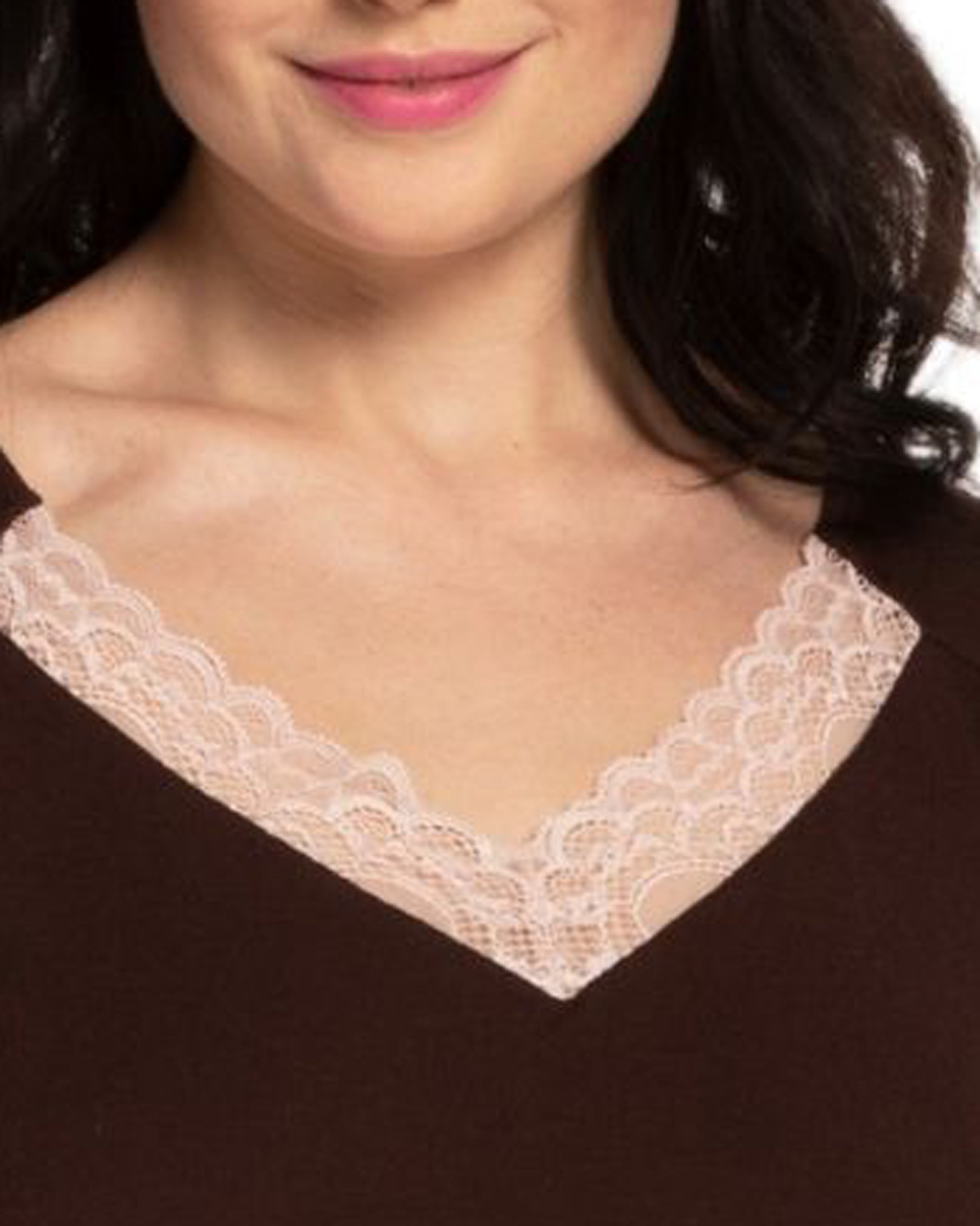 Bamboo cap-sleeve Pajama 03218 alpine chocolate