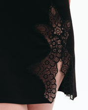 Bamboo Chemise spaghetti strap 03302 black