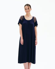 Bamboo t-shirt Nightgown 03305 blue