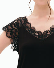 Bamboo t-shirt Pajama 03311 black