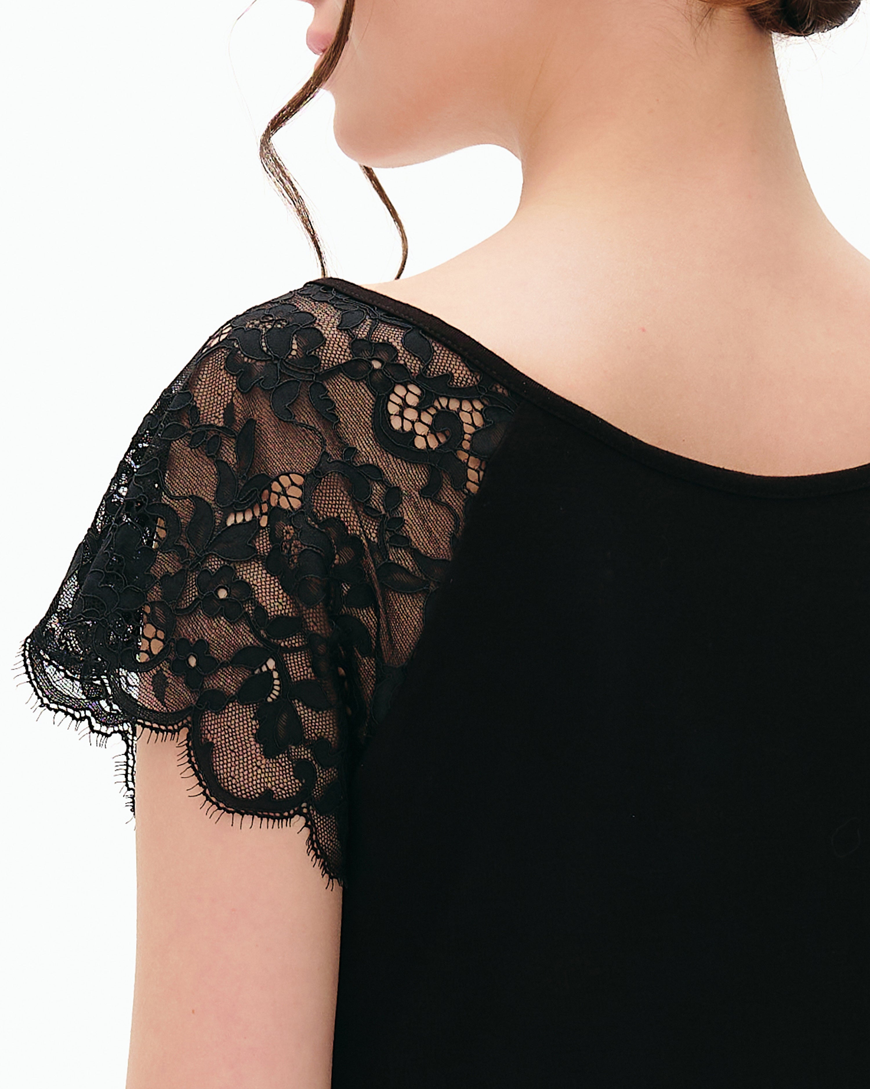 Bamboo t-shirt Pajama 03311 black