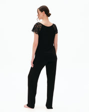 Bamboo t-shirt Pajama 03311 black