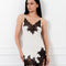 Bamboo Chemise spaghetti strap 03329 ivory/black