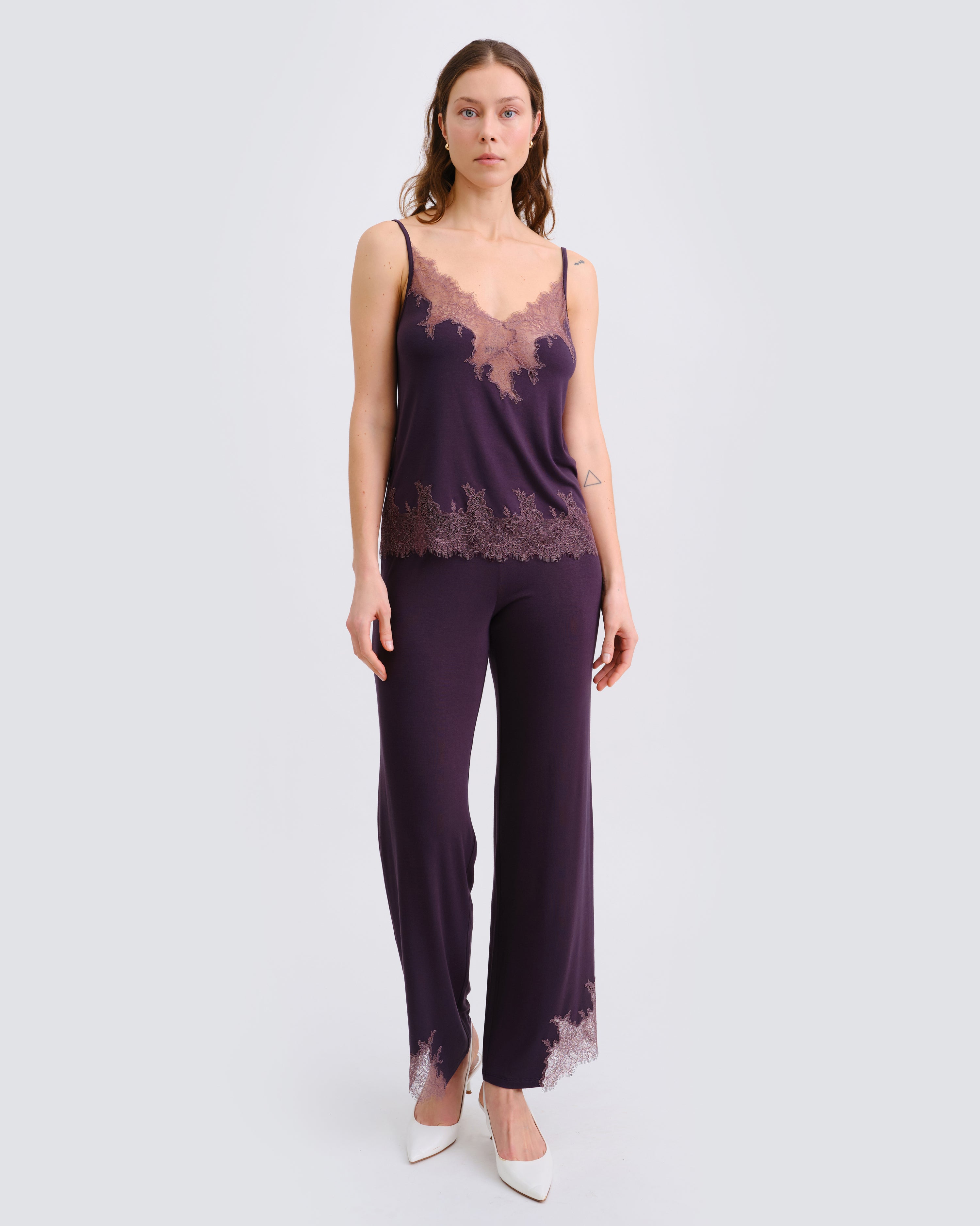 Bamboo camisole Pajama 03331 graphite