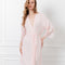 Bamboo 3/4 sleeve Robe 03332 pink