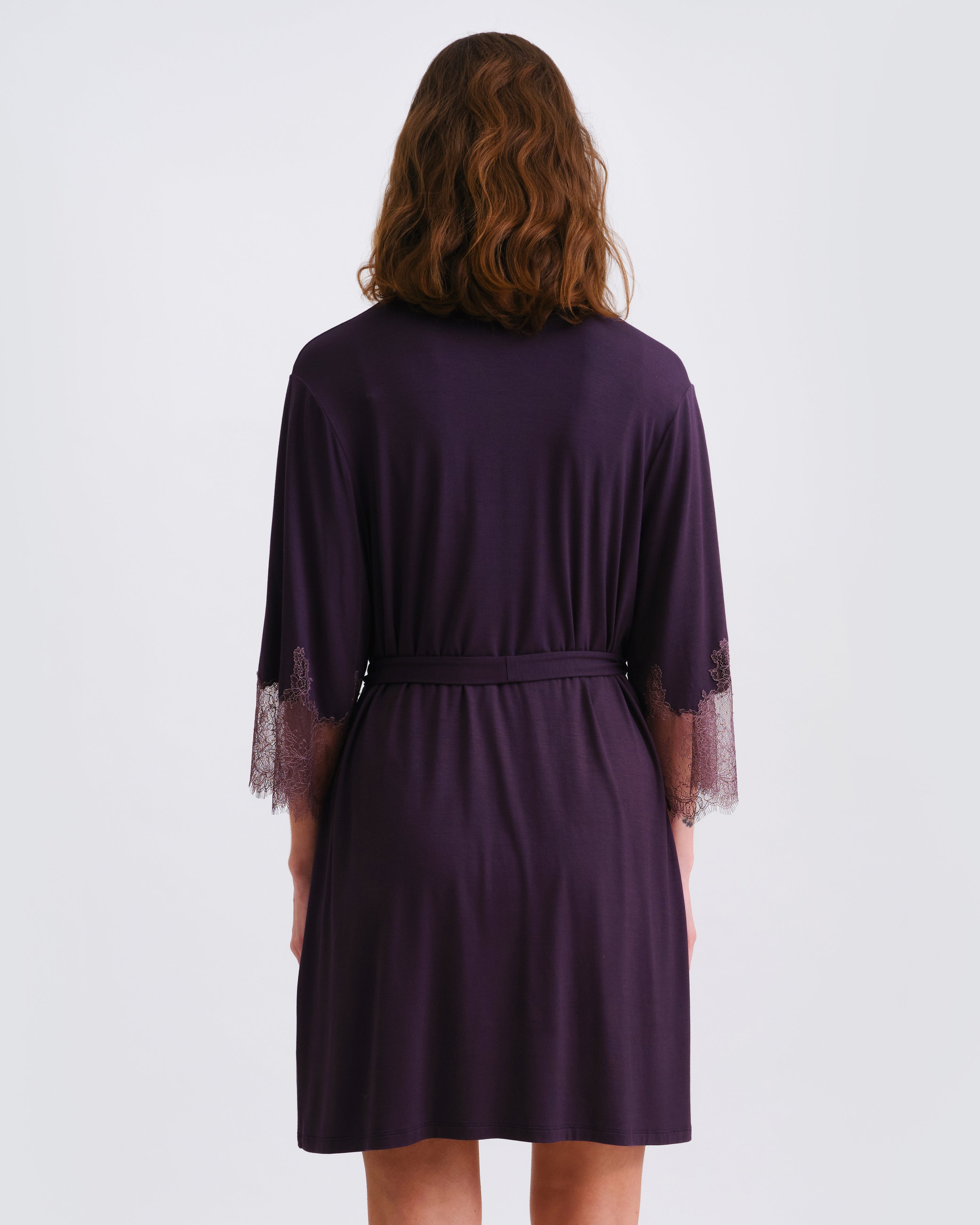Bamboo 3/4 sleeve Robe 03332 graphite