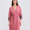 Bamboo 3/4 sleeve Robe 03332 terracotta rose
