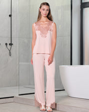 Bamboo tank top Pajama 03334 sepia rose