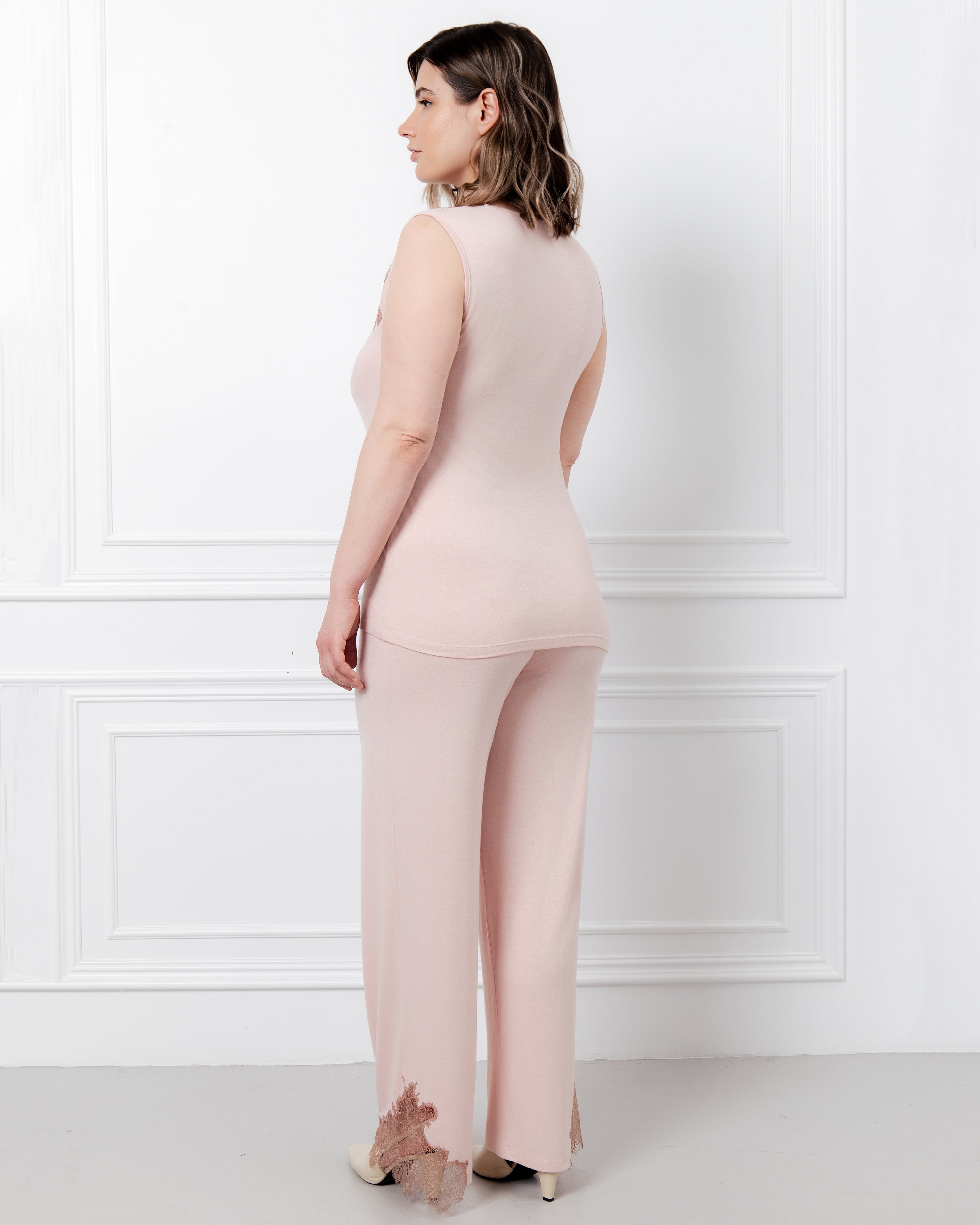 Bamboo tank top Pajama 03334 sepia rose