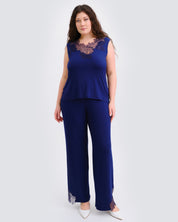 Bamboo tank top Pajama 03334 navy
