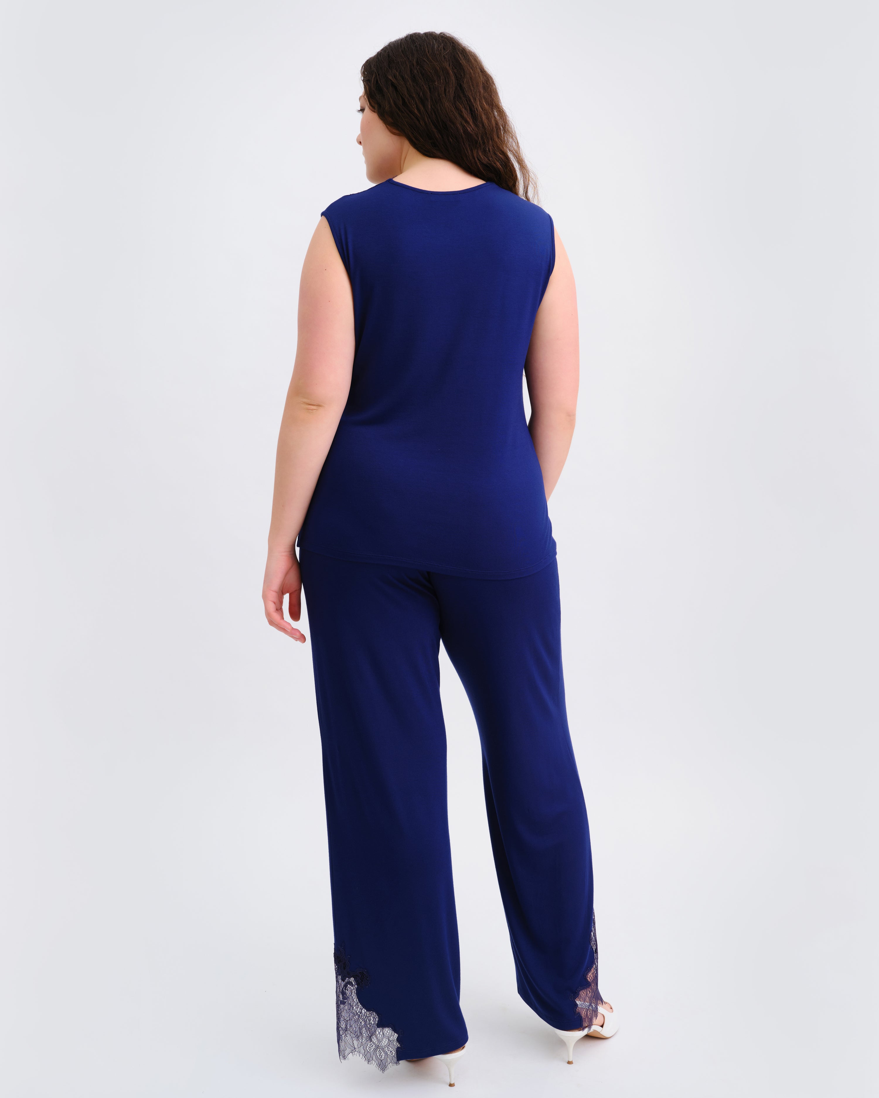 Bamboo tank top Pajama 03334 navy