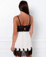 Bamboo Chemise breast support 03335 ivory/black