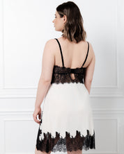 Bamboo Chemise breast support 03335 ivory/black
