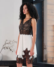 Bamboo Chemise breast support 03335 ivory/black