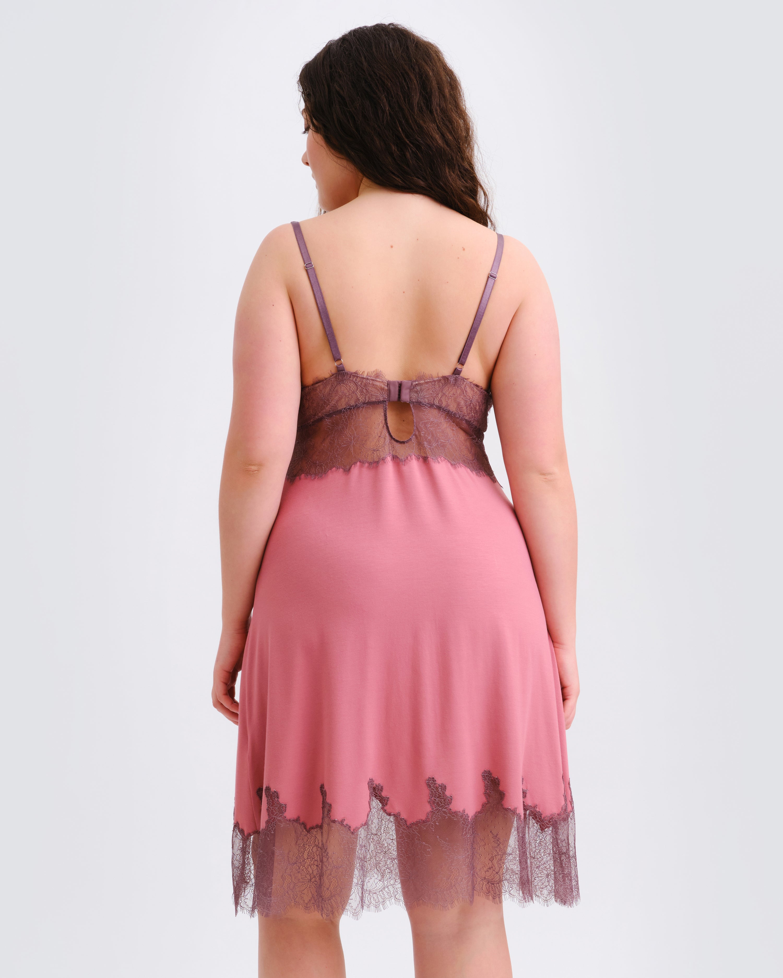 Bamboo Chemise breast support 03335 terracotta rose
